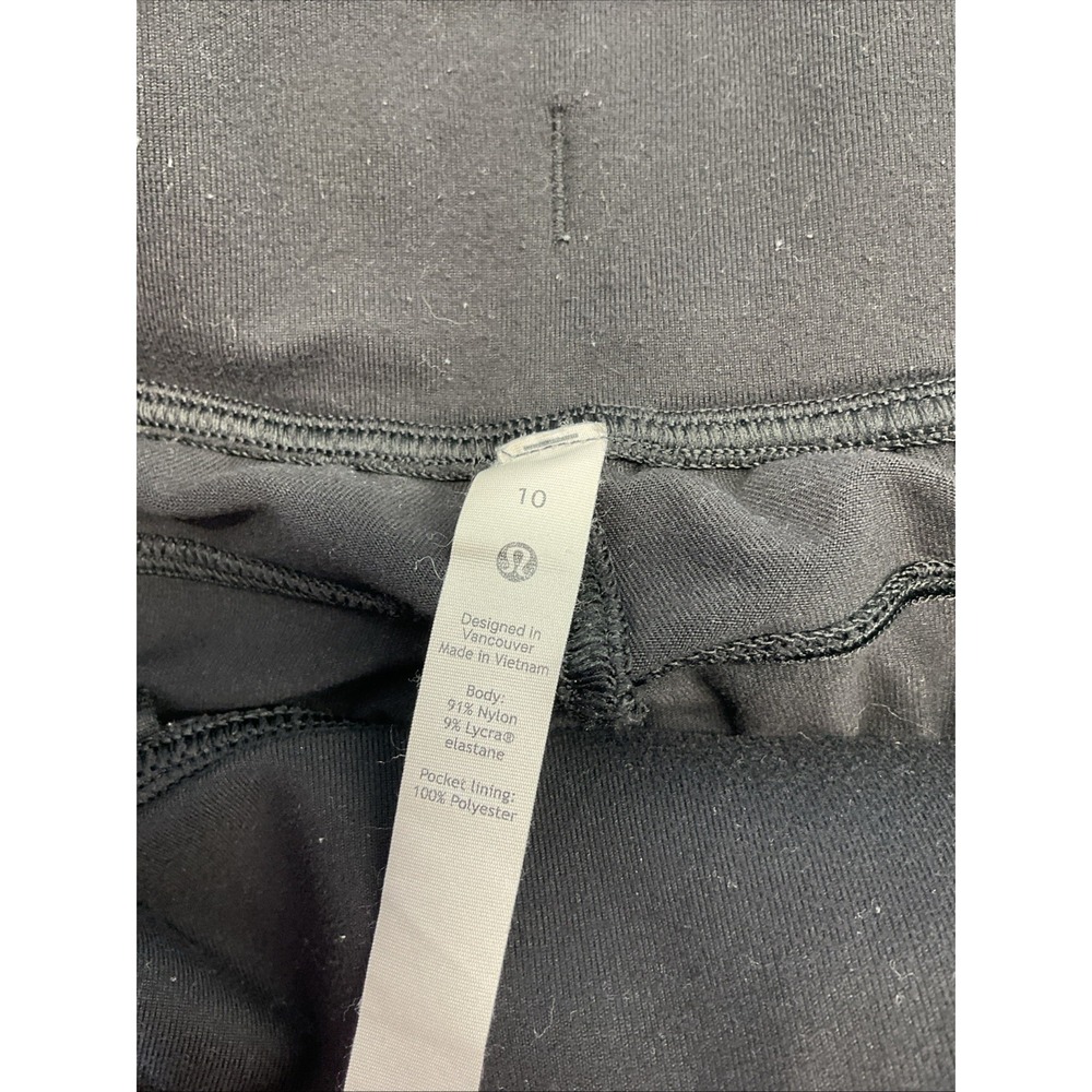 Lululemon Joggers Womens 10 Ready To Rulu Black Stretch Drawstring‎ pockets - Picture 4 of 10